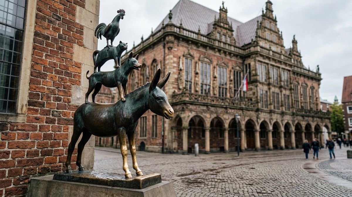 Stadtmusikanten-Statue vor dem Bremer Rathaus (Symbolbild)