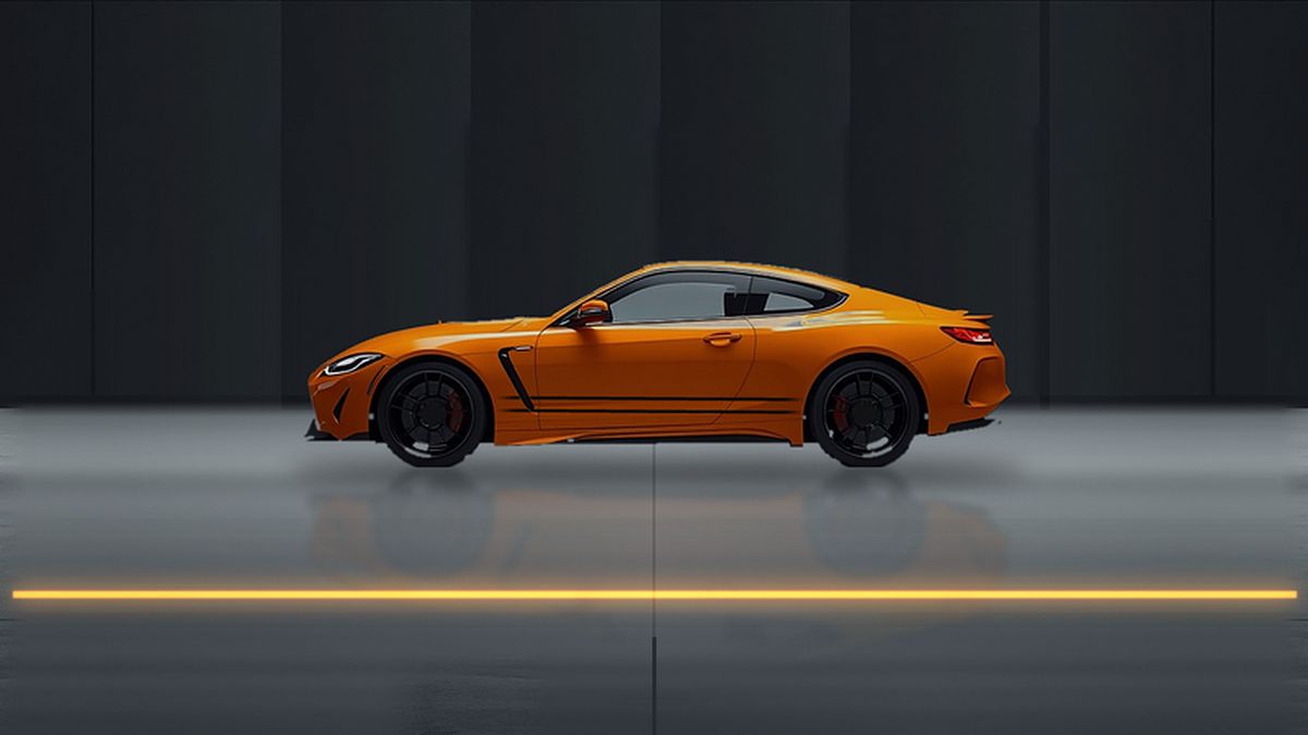 Orangefarbenes Fahrzeug in heller Halle (Symbolbild)
