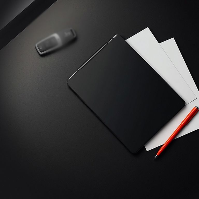 Vertragsunterlagen, Tablet und Stift auf dunklem Tisch (Symbolbild)